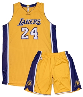 2016 Kobe Bryant Photo Matched Game Used Los Angeles Lakers Home Uniform - Jersey & Shorts Used on 3/10/2016 Vs Cavaliers - FINAL GAME VS LEBRON (DC Sports & Sports Investors)